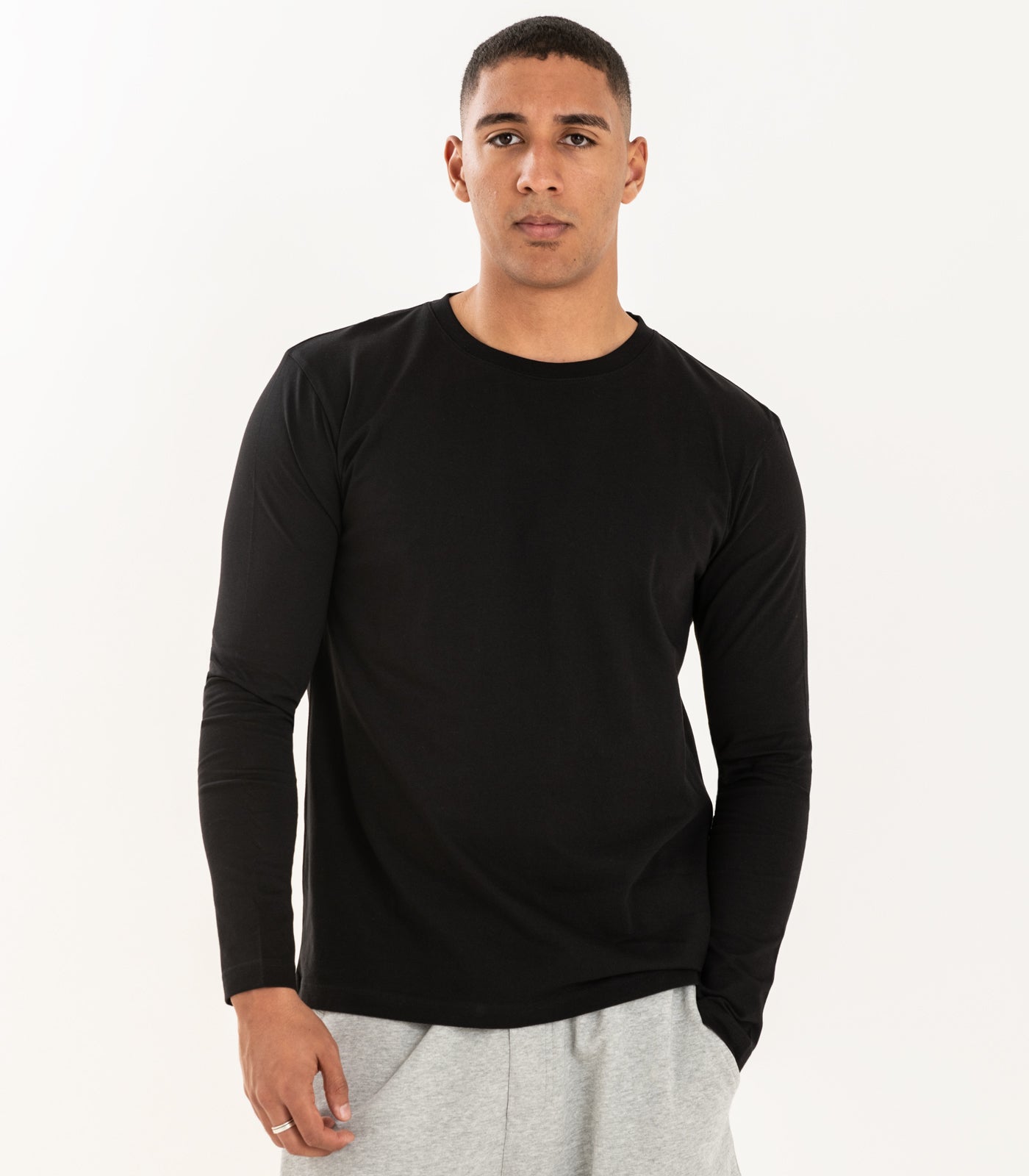 Organic Cotton Men's Basic Long Sleeve Top Bhumi Fairtrade