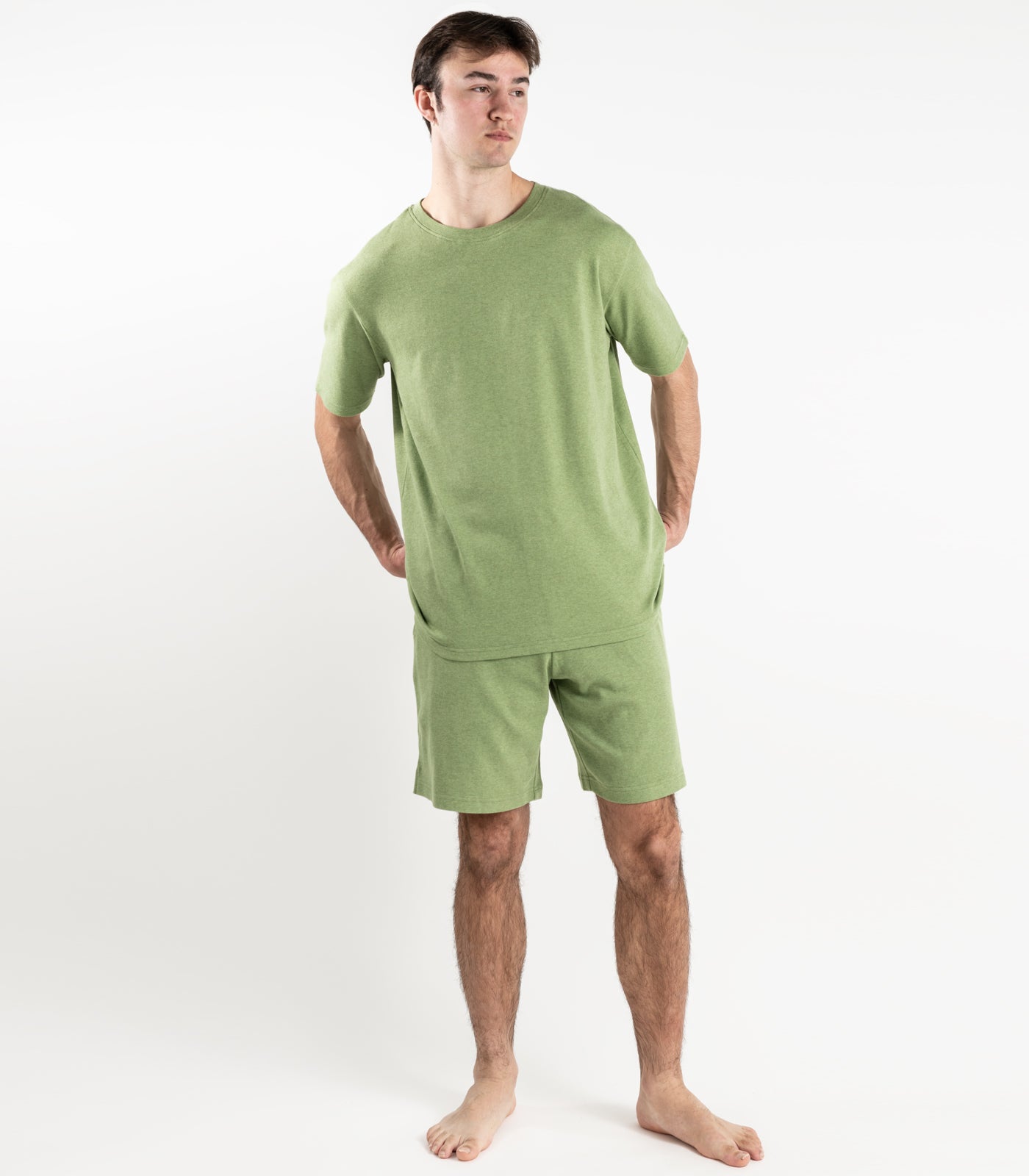 Organic Cotton Men's Jersey Knit Short PJ Set Bhumi Fairtrade