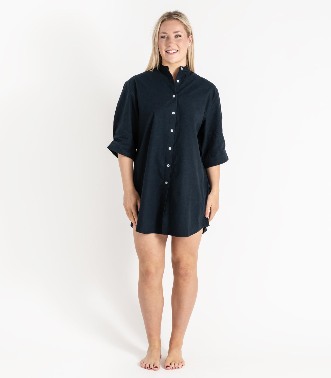 Organic Cotton Flannelette Night Shirt Bhumi Fairtrade Organic