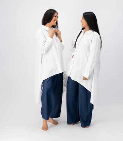 Bhumi Organic Cotton - Long Shirt - White