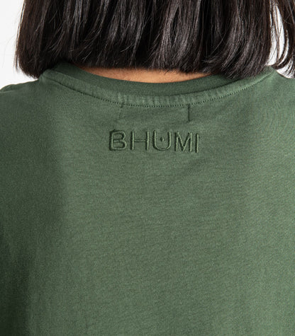 Bhumi Organic Cotton - Jersey Knit Sleep Tee - Kombu Green