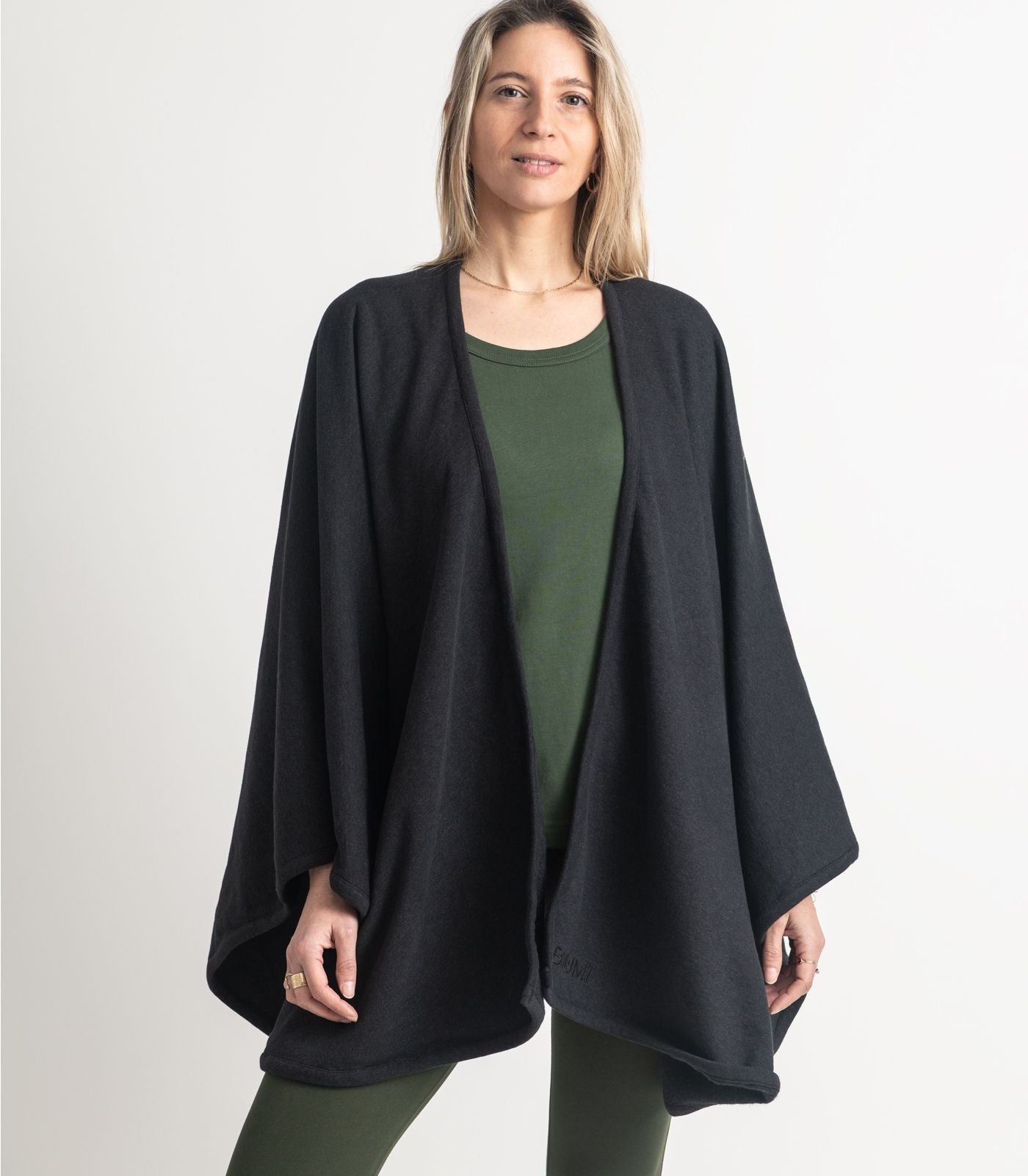 Bhumi Organic Cotton - Fleece Wrap - Charcoal Melange