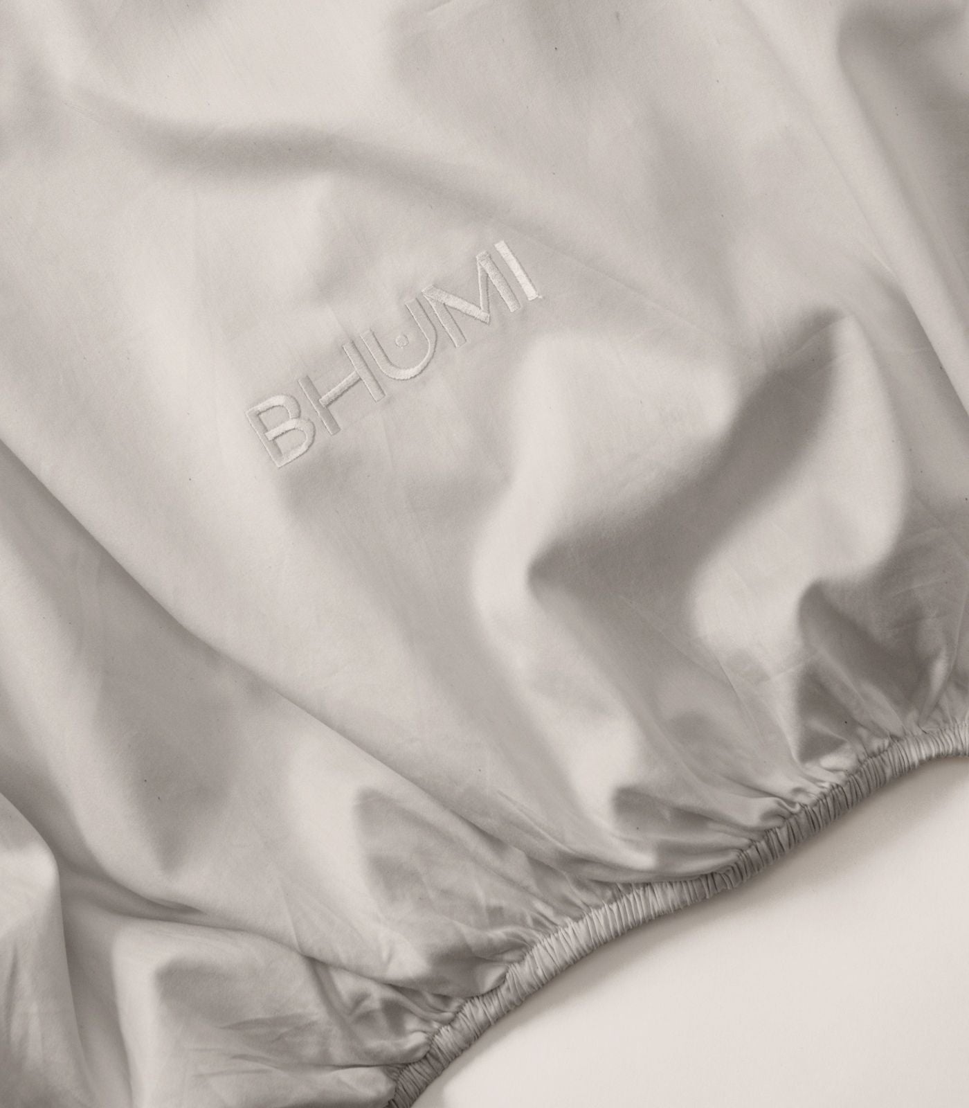 Bhumi Organic Cotton - Sateen Sheet Set - Stone