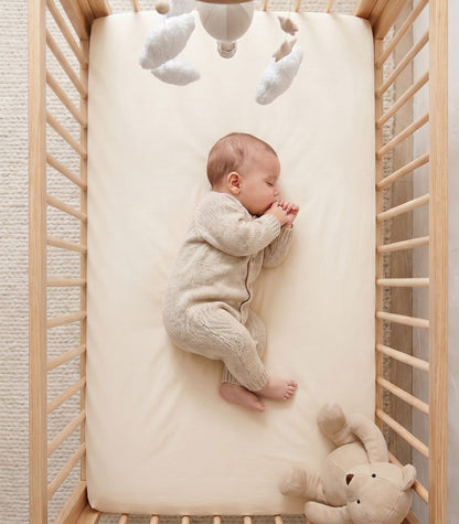 Bhumi Organic Cotton - Fitted Cot Sheet - Natural