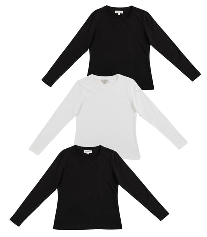 Bhumi Organic Cotton - Basic Long Sleeve Top (3 Pack) 