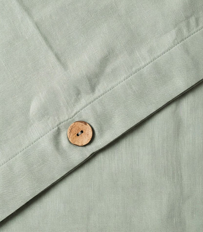 Linen Quilt Cover Set - Sage