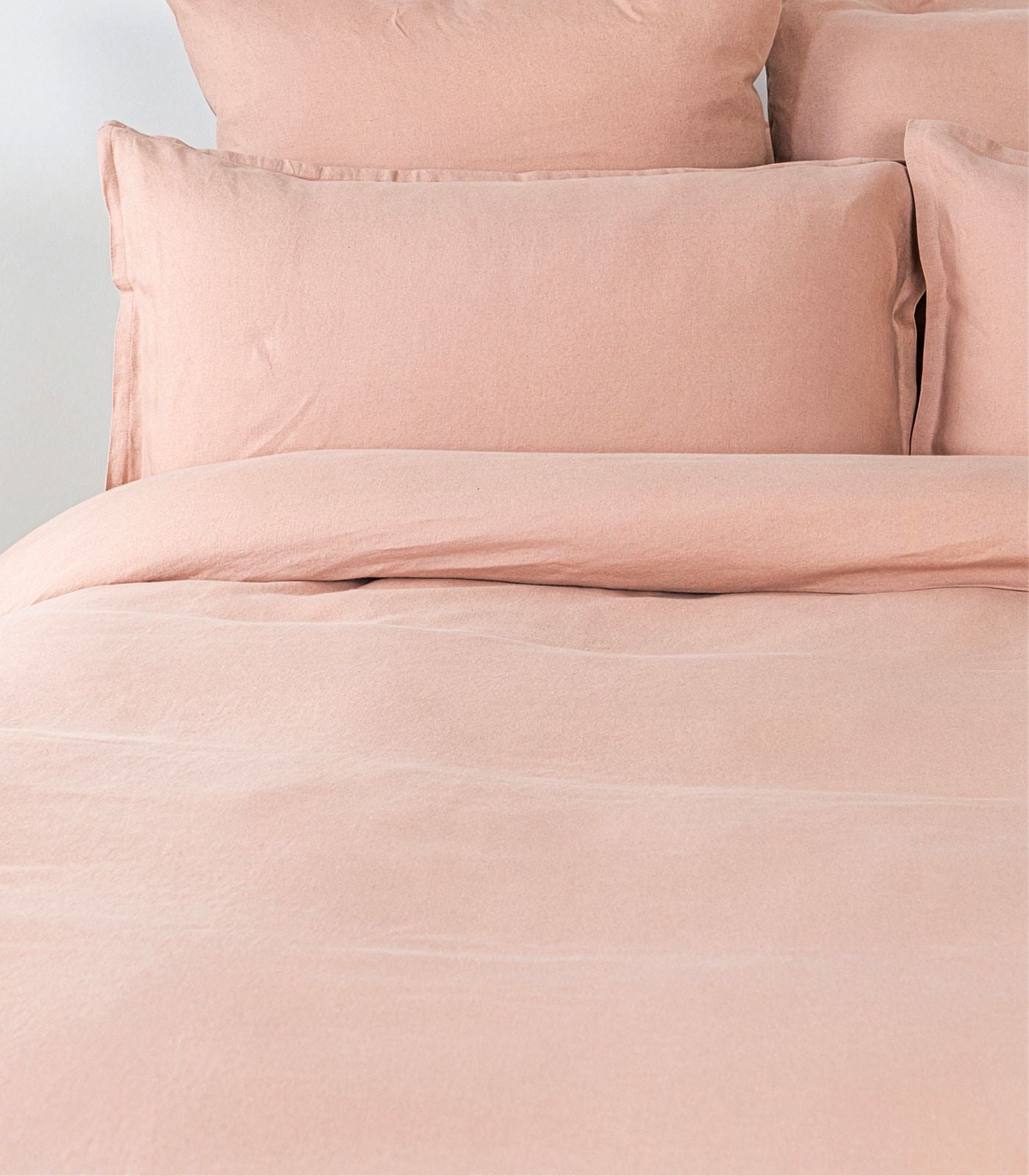 Linen Quilt Cover Set - Terracotta Blush
