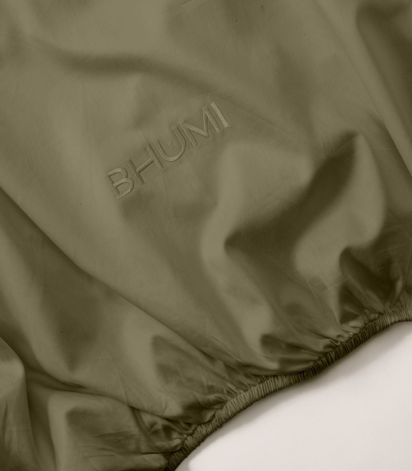 Bhumi Organic Cotton - Sateen Sheet Set - Olive