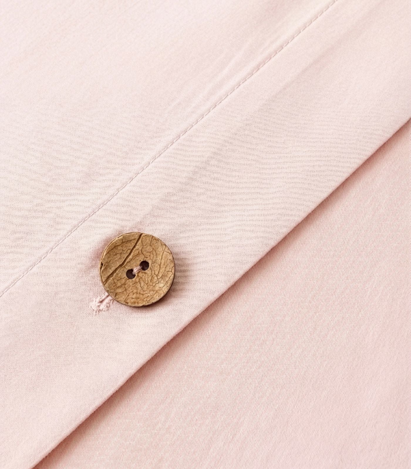 Bhumi Organic Cotton - Sateen Plain Quilt Cover - Rosewater