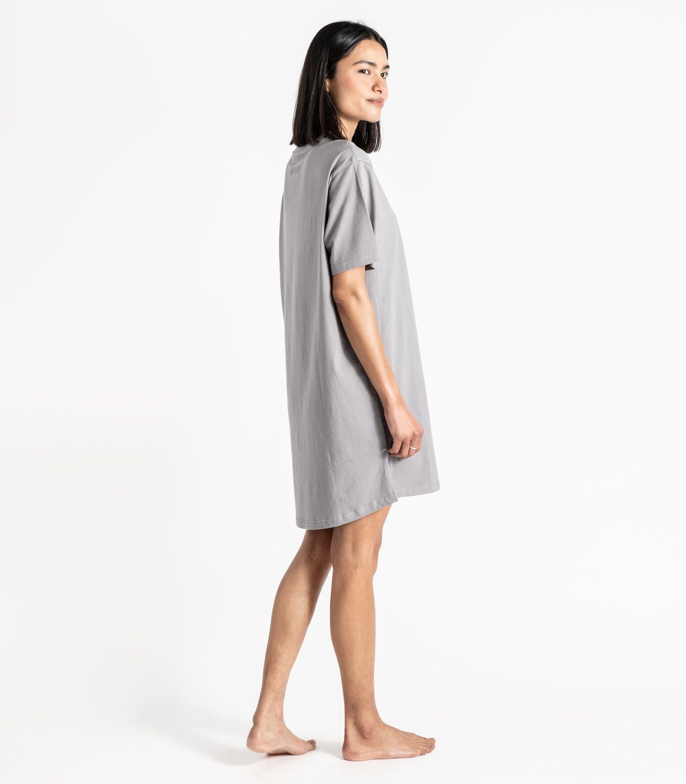 Bhumi Organic Cotton - Jersey Knit Sleep Tee - Titanium