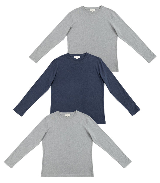 Men’s Basic Long Sleeve Top (3 Pack) 