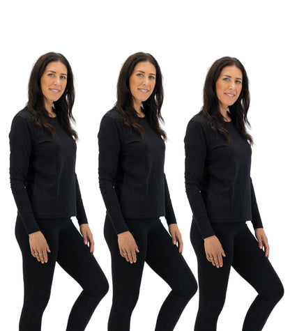 Bhumi Organic Cotton - Basic Long Sleeve Top (3 Pack) 