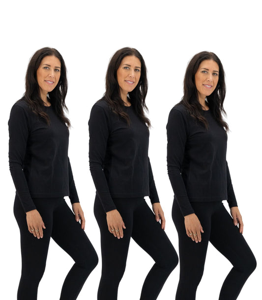 Bhumi Organic Cotton - Basic Long Sleeve Top (3 Pack) 