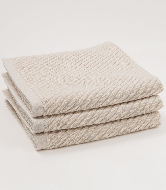 Bhumi Organic Cotton - Barefeet Softness Twill Bath Mat (3 Pack)  - Natural