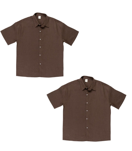 Men's Organic Linen Lounge Shirt (2 Pack)