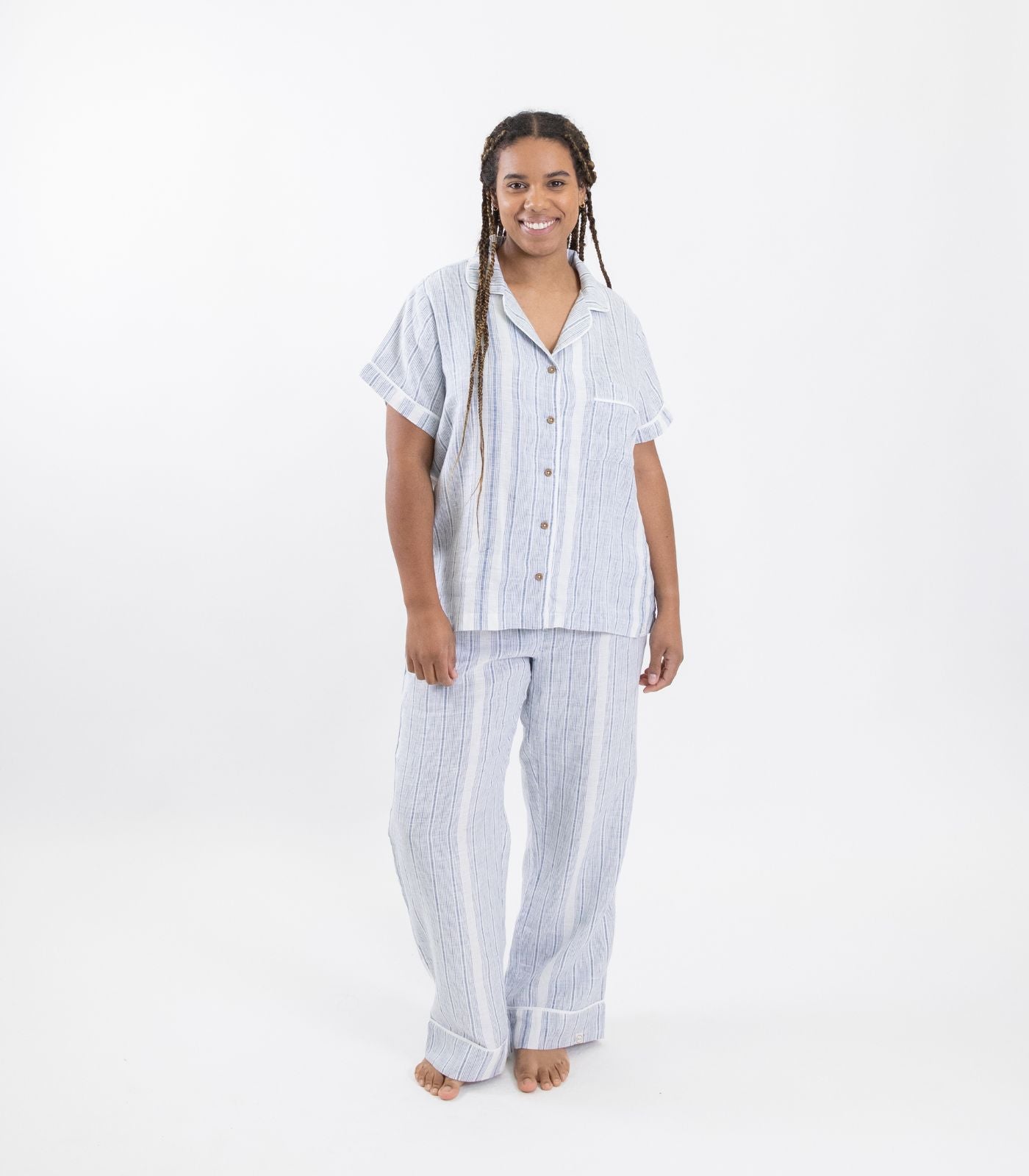 White 2025 linen pjs