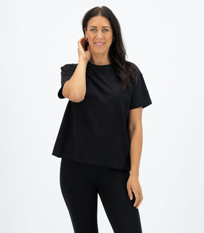 Bhumi Organic Cotton - Oversized Boxy Tee (3 Pack)  - Black