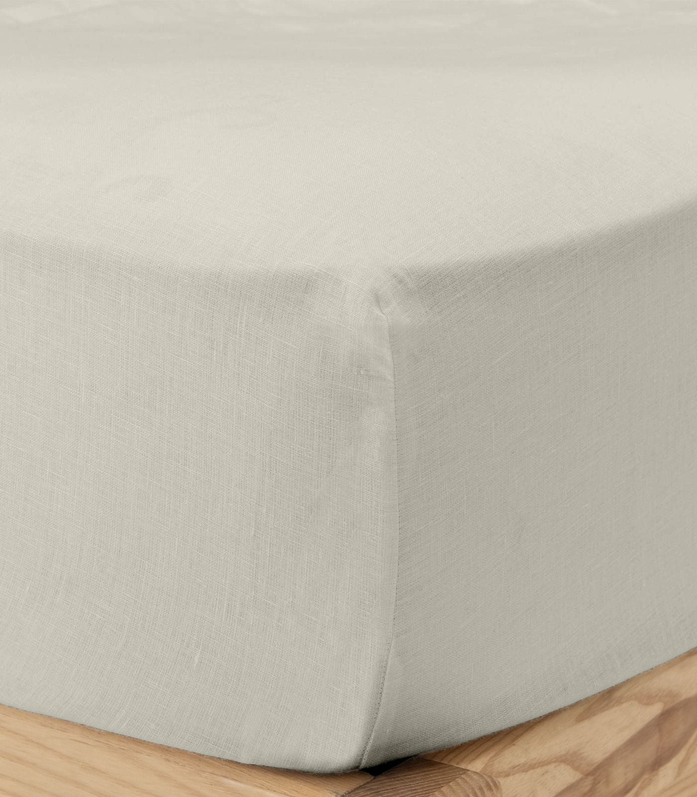 Bhumi Organic Cotton - Linen Fitted Sheet - Fog