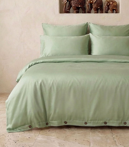 Percale Quilt Set - Sage