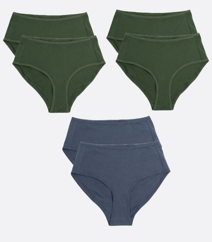 Organic Cotton Hi Cut Brief (6 Pack) - Last Chance