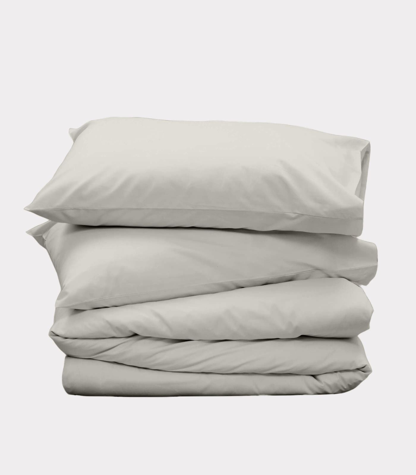 Bhumi Organic Cotton - Percale Plain Quilt Cover - Pewter