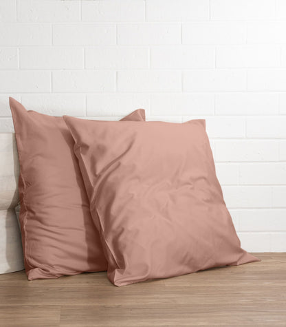 Bhumi Organic Cotton - Sateen Pillow Cases (pair) - European - Blush