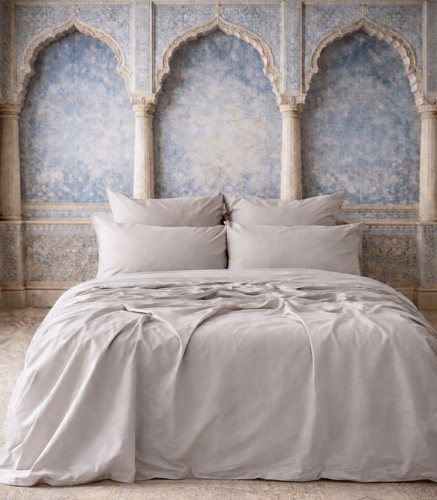 Bhumi Organic Cotton - Flat - Percale Sheet - Light Grey