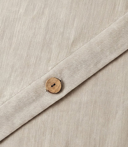 Linen Quilt Cover Set - Raw