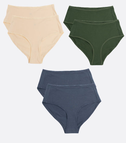 Bhumi Organic Cotton - Hi Cut Brief (6 Pack)