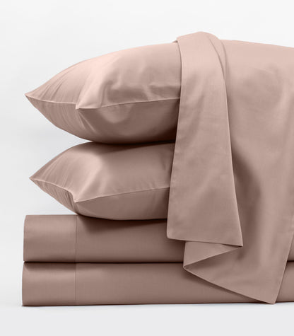 Bhumi Organic Cotton - Sateen Sheet Set - Blush