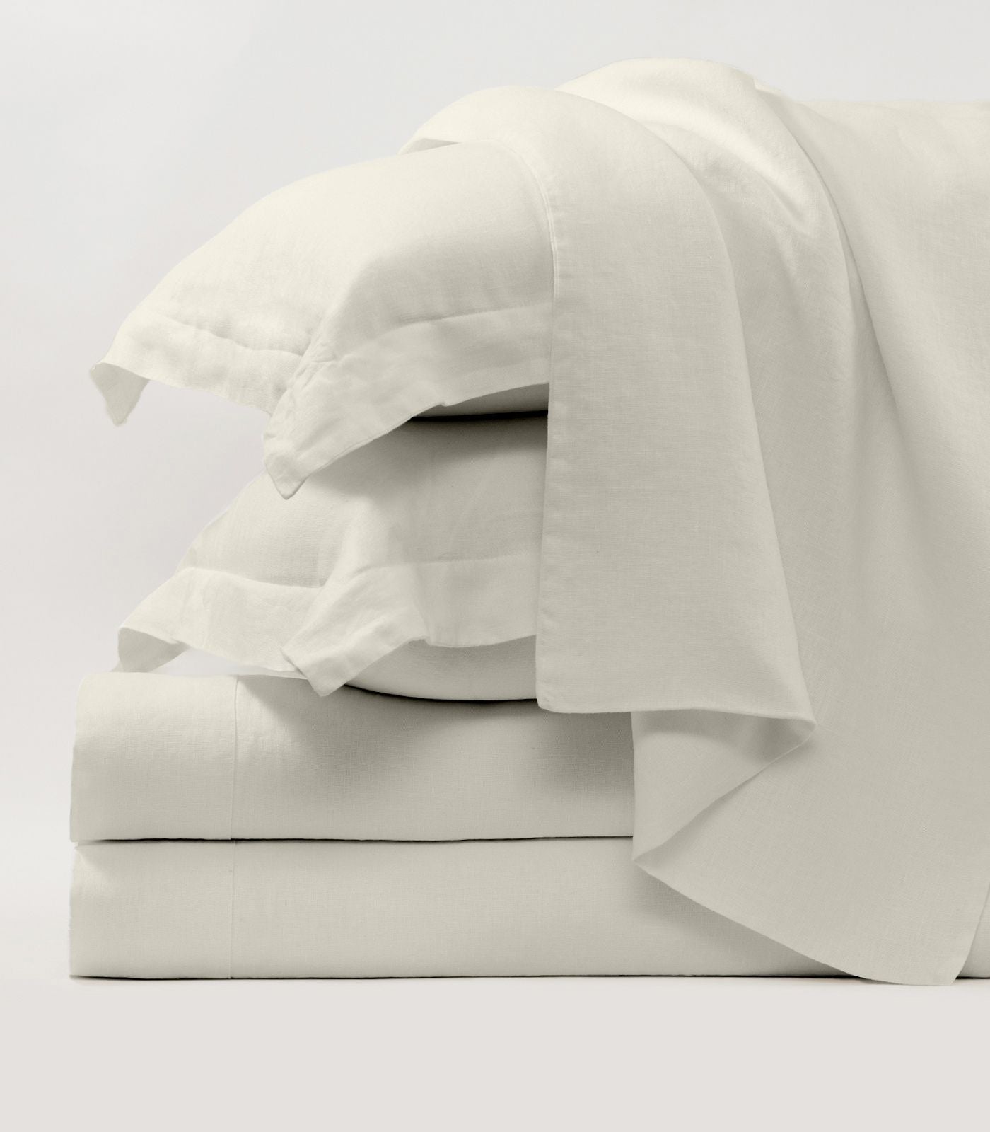 Bhumi Organic Cotton - Linen Sheet Set - Ice