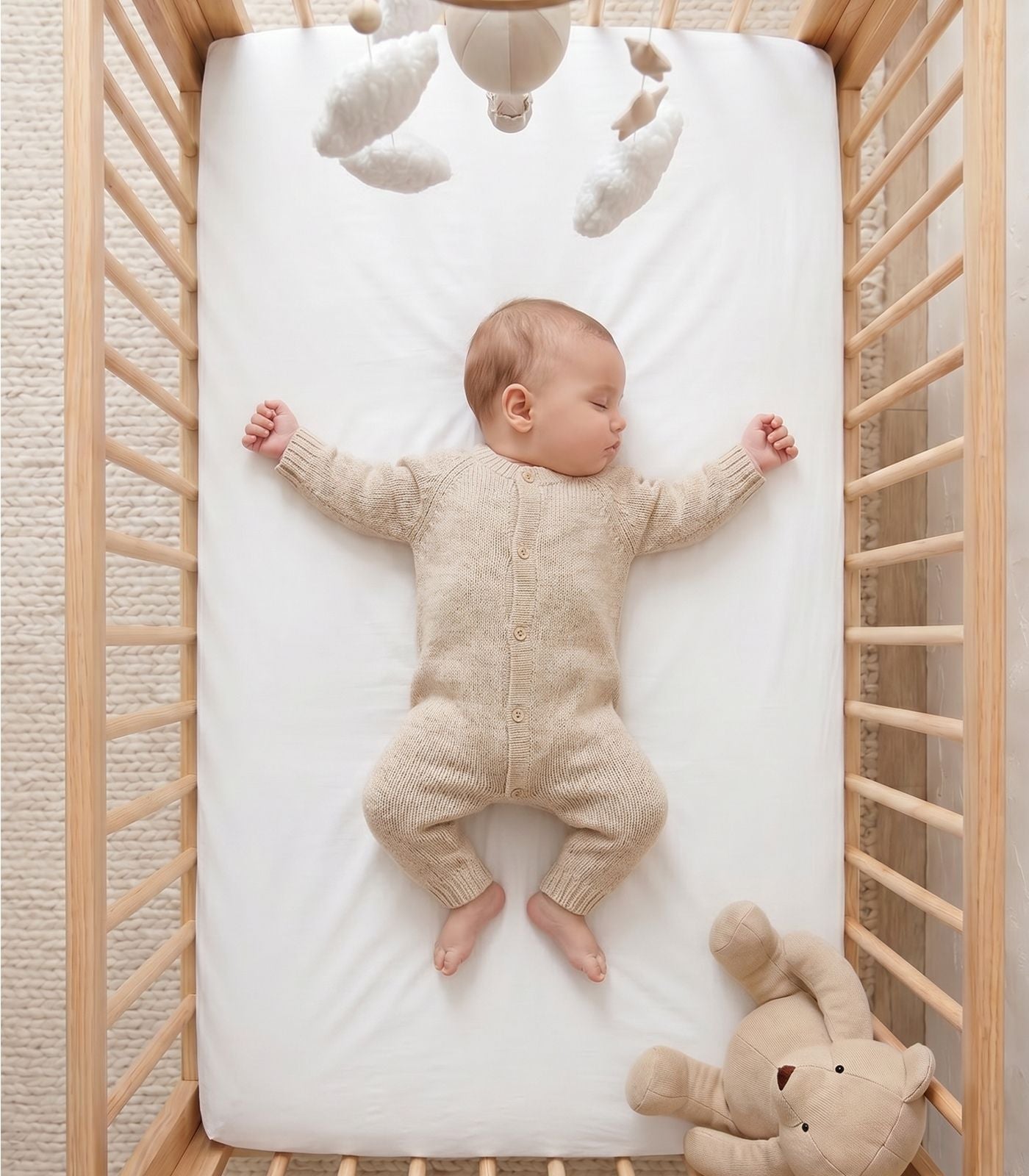 Bhumi Organic Cotton - Fitted Cot Sheet - White