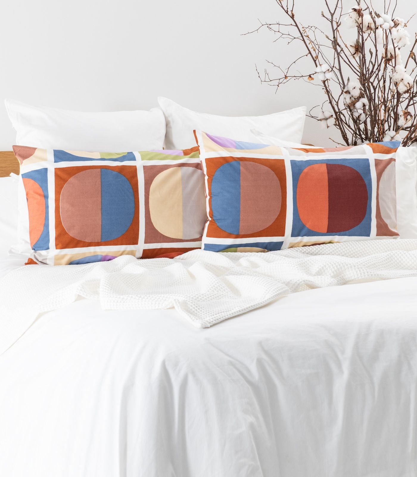 Bhumi Organic Cotton - Sateen Quilt Cover Set - Printed - Moonshades