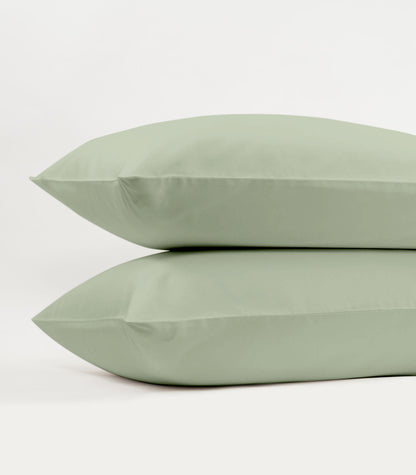 Bhumi Organic Cotton - Sateen Pillow Cases (Pair) - Sage