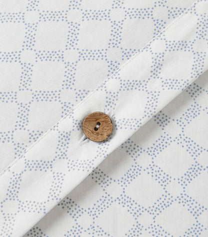 Percale Quilt Cover Set - Limited Edition - Small Dot Blue