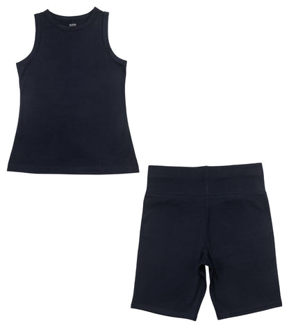 Bhumi Organic Cotton - Bike Short & Tank Top - Navy