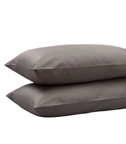 Bhumi Organic Cotton - Sateen Pillow Cases (Pair) - Silver Grey