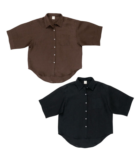 Organic Linen Lounge Shirt (2 Pack)