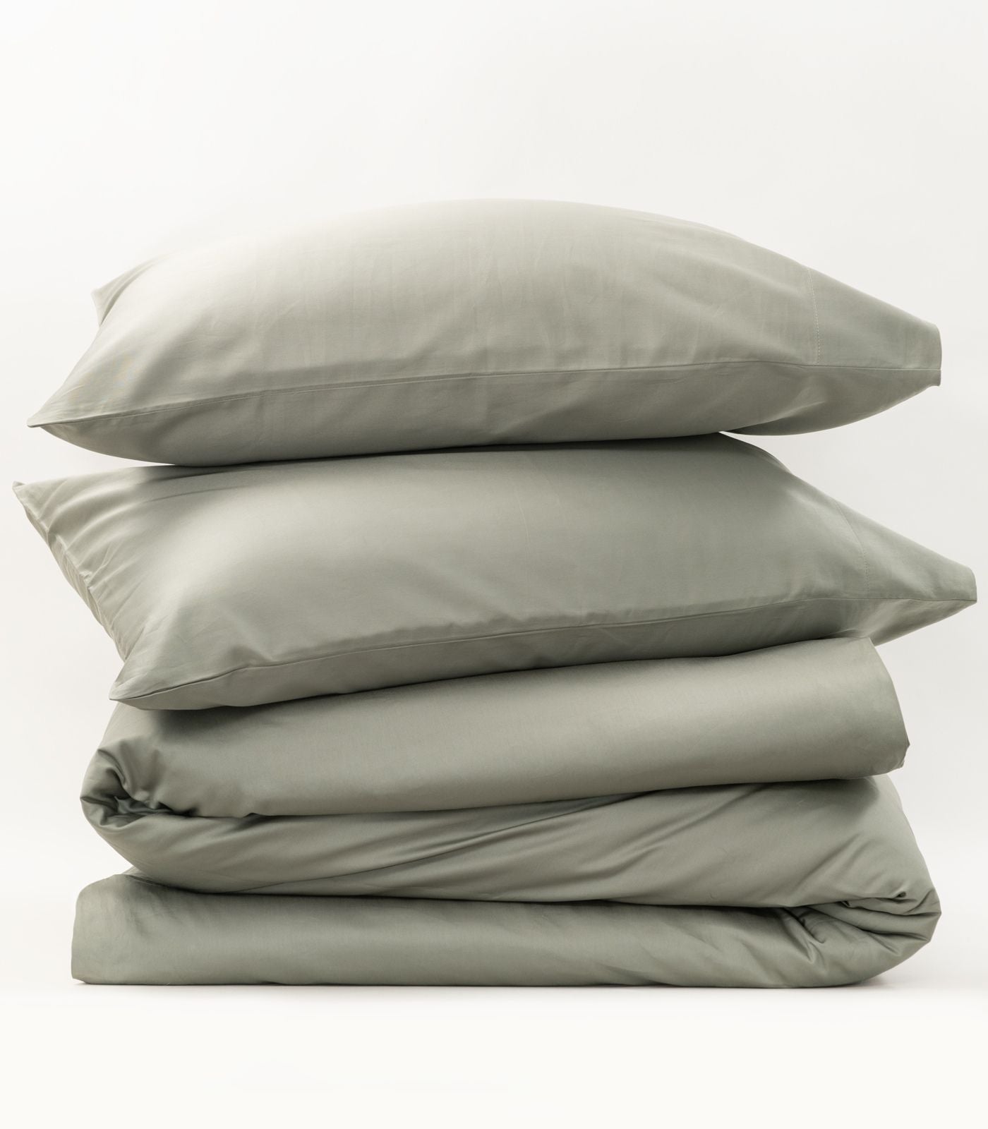 Bhumi Organic Cotton - Sateen Plain Quilt Cover - Lily