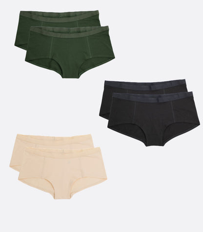 Bhumi Organic Cotton - Boy Short (6 Pack)