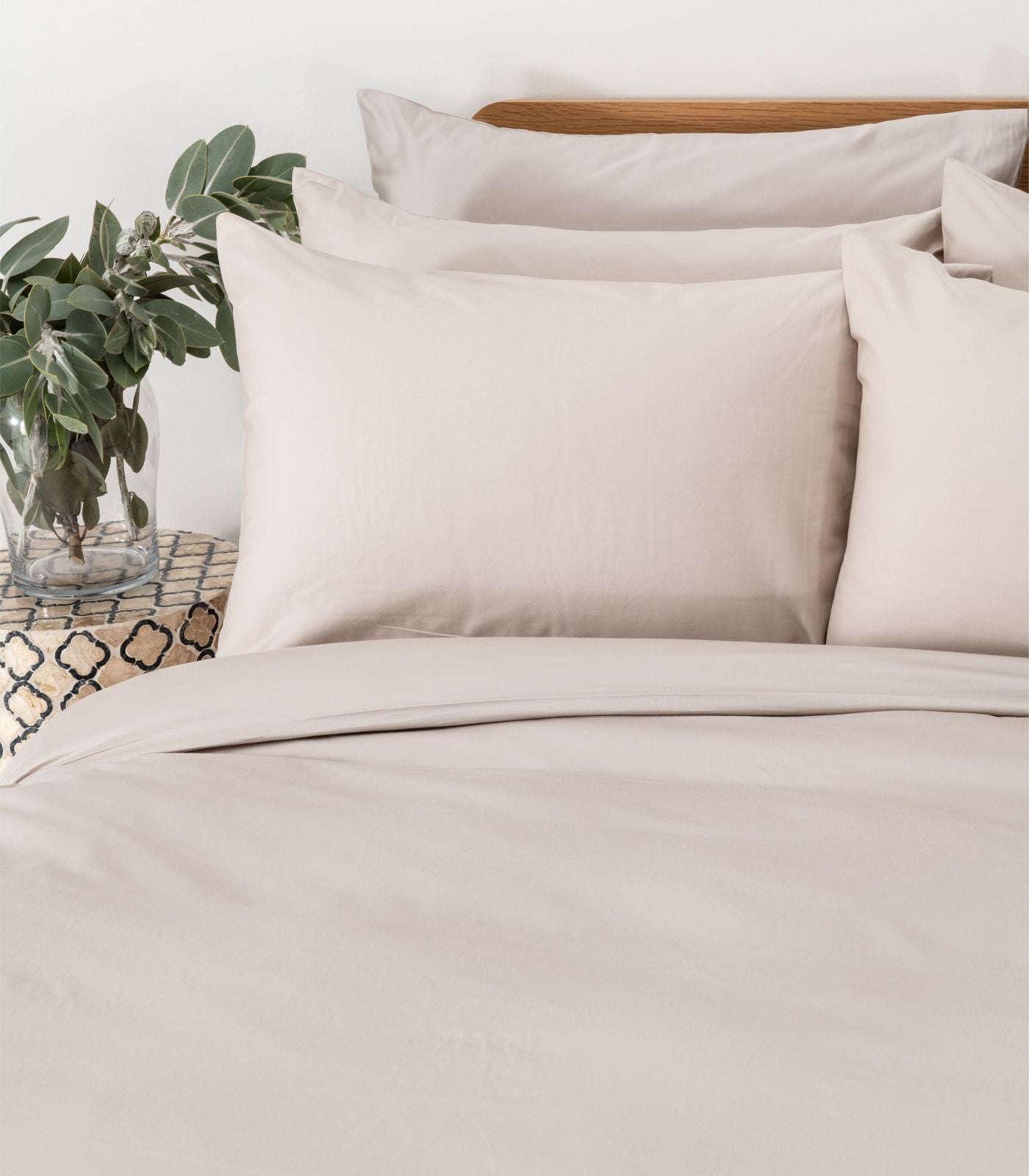 Bhumi Organic Cotton - Sateen Plain Quilt Cover Set - Luxe