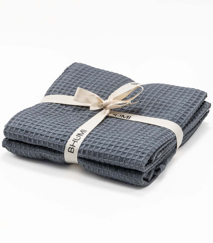 Tea Towels - Waffle (2 Pack) - Blueberry