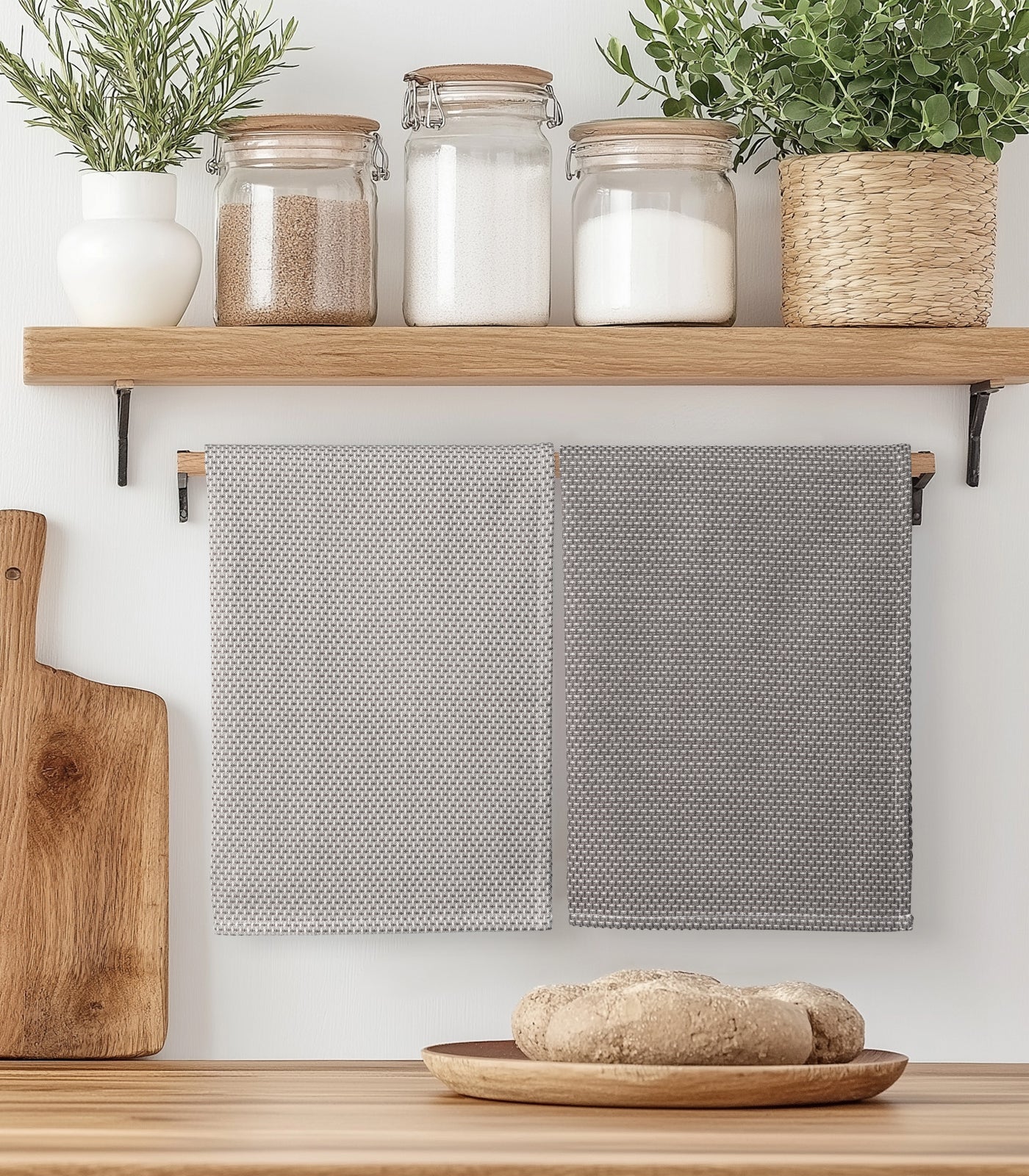 Tea Towels - Dobby (2 Pack) - Slate