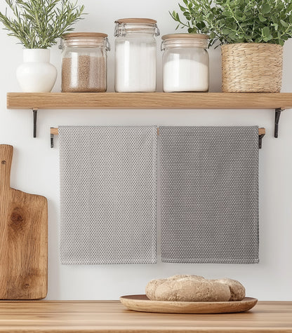 Tea Towels - Dobby (2 Pack) - Slate