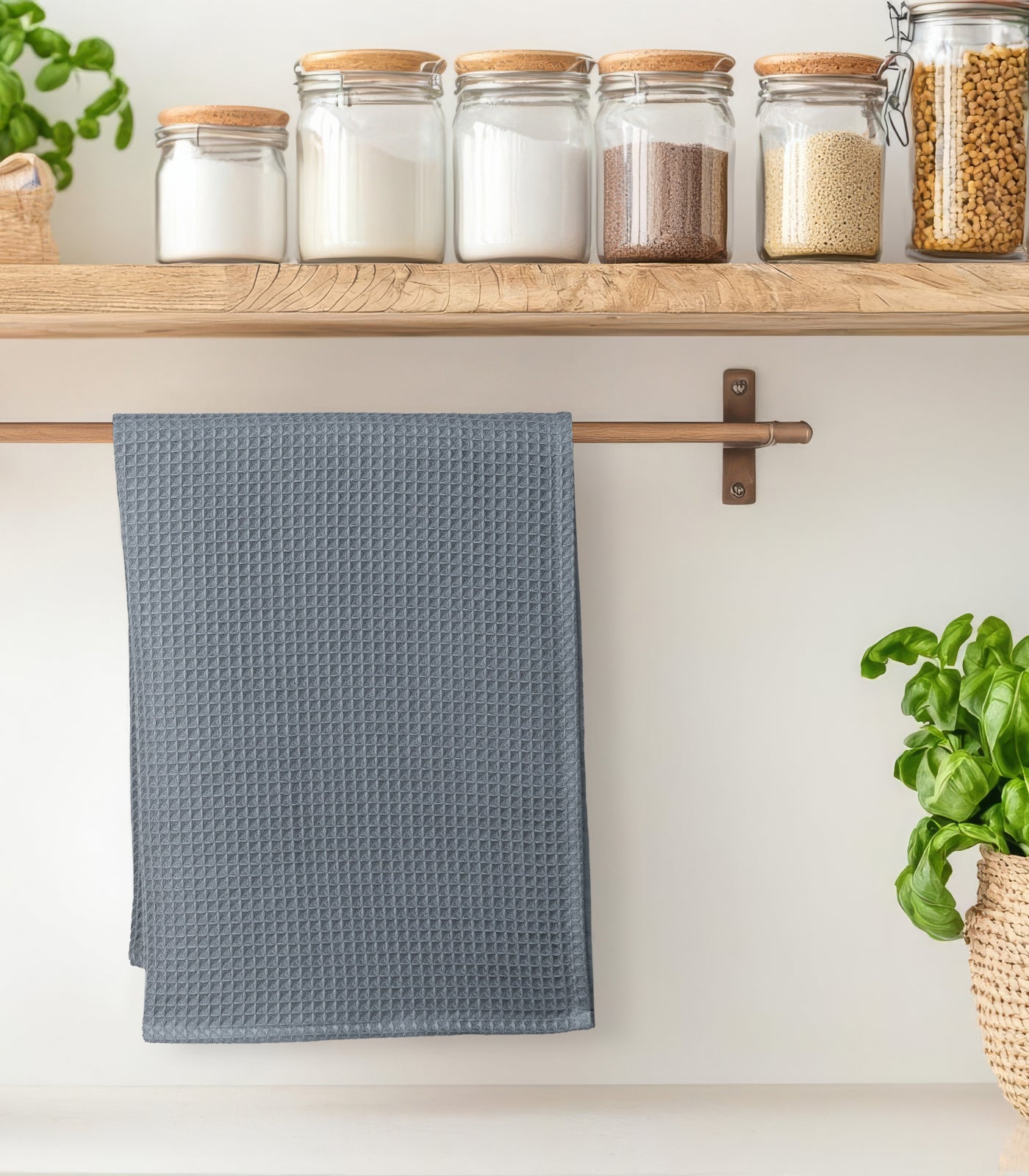 Tea Towels - Waffle (2 Pack) - Blueberry