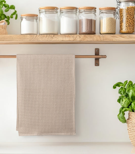 Tea Towels - Waffle (2 Pack) - Mocha