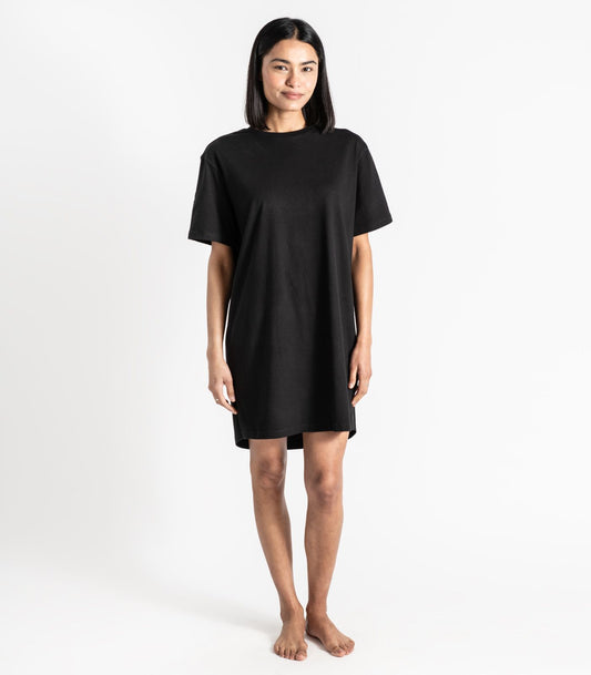 Bhumi Organic Cotton - Jersey Knit Sleep Tee - Black