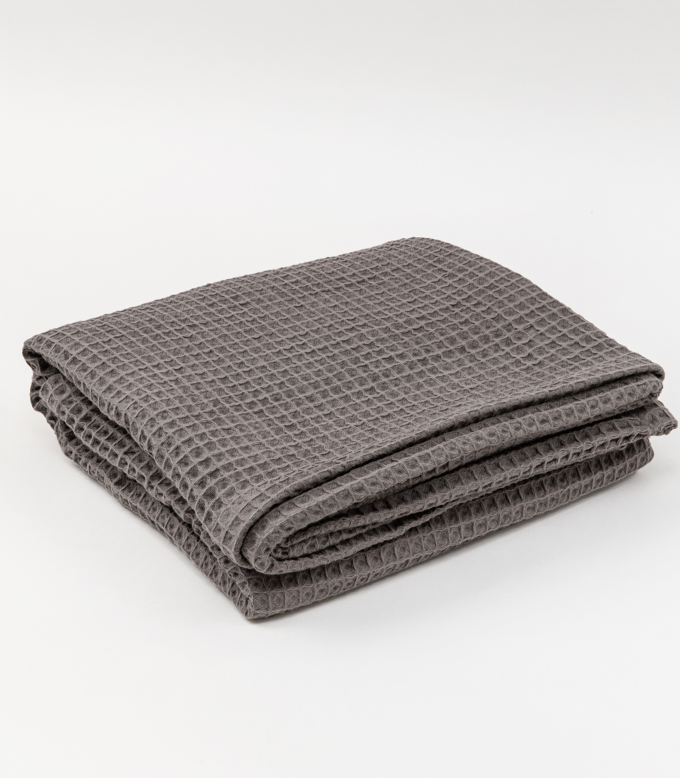 Bhumi Organic Cotton - Waffle Blanket - New Arrival - Charcoal