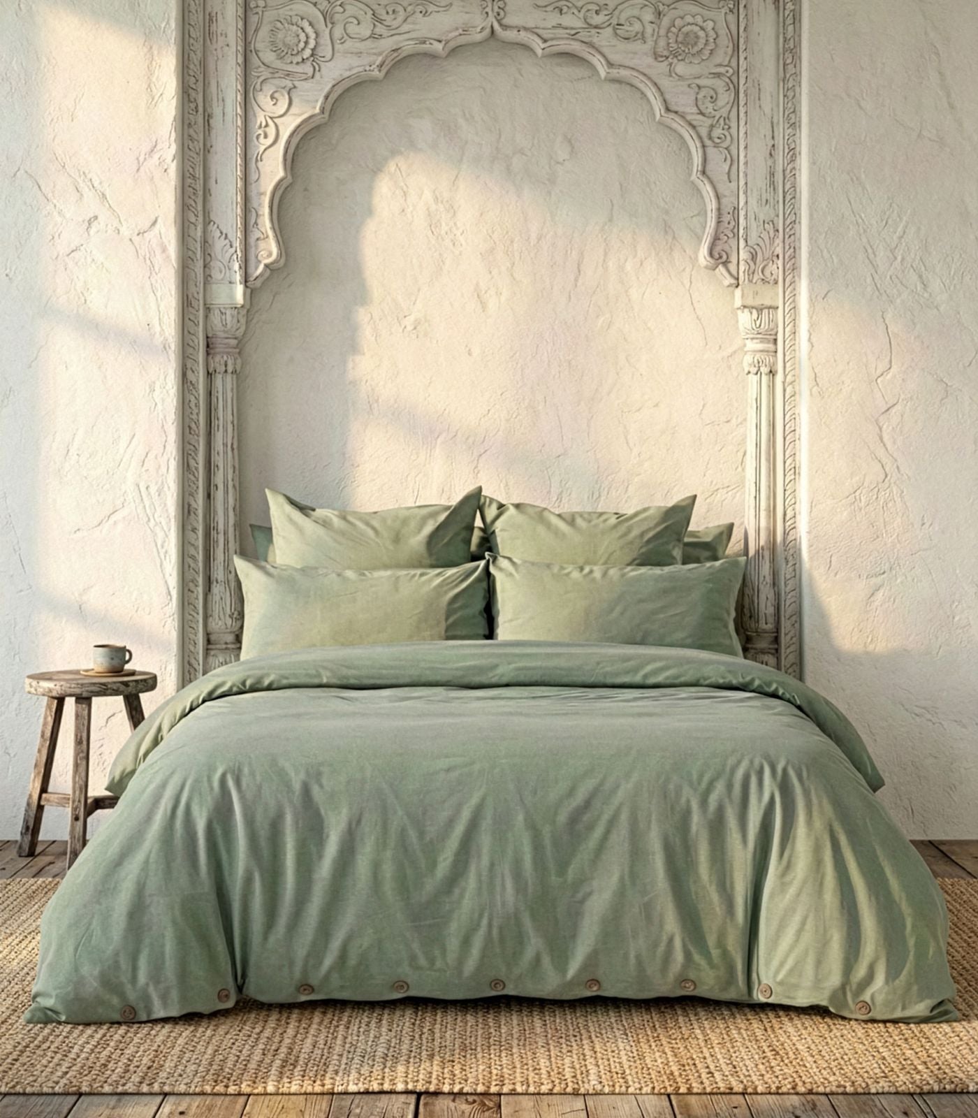 Percale Quilt Set - Sage