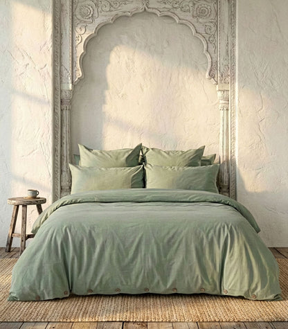 Percale Quilt Set - Sage